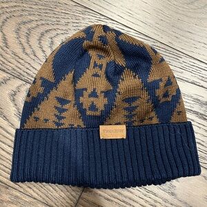 Pendleton Blue and Brown Patterned Beanie